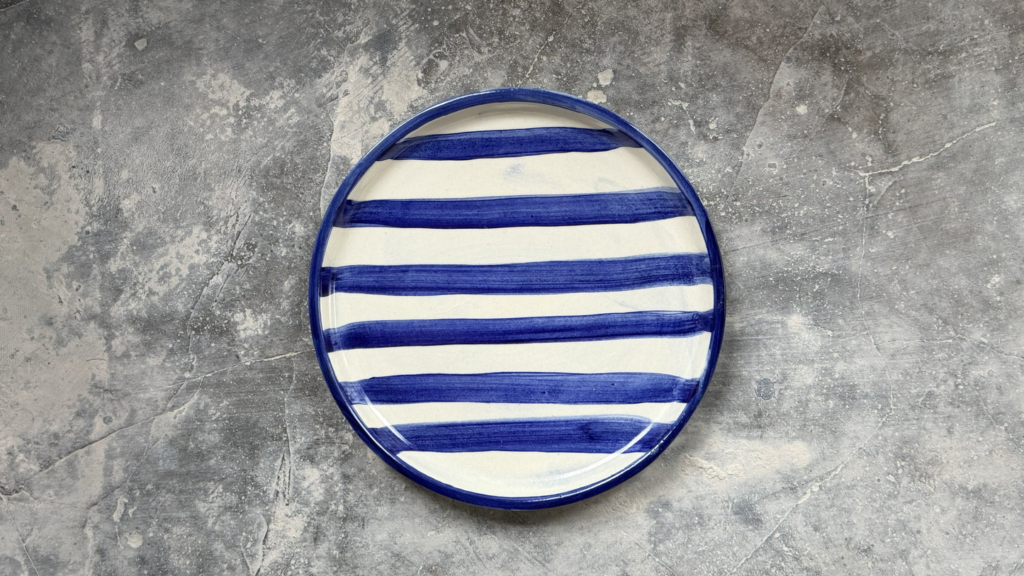 The Blue Stripe Plate