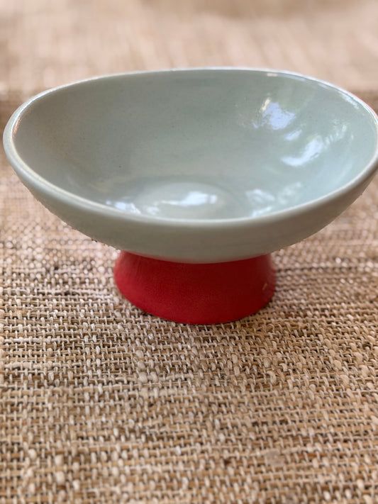 Aqua Cornsilk bowl