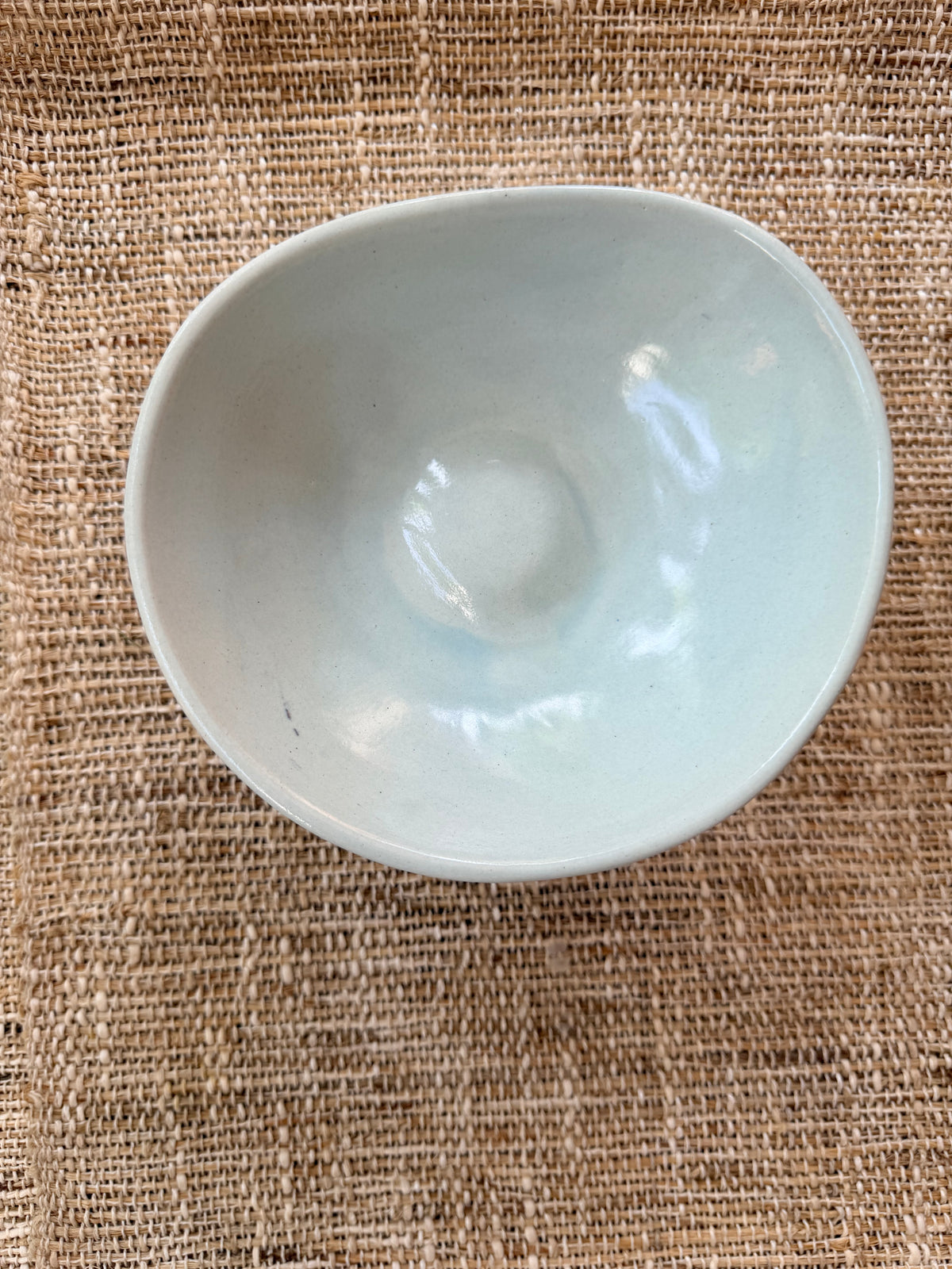 Aqua Cornsilk bowl