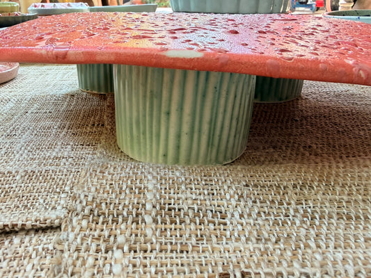Pink Splash Cake stand