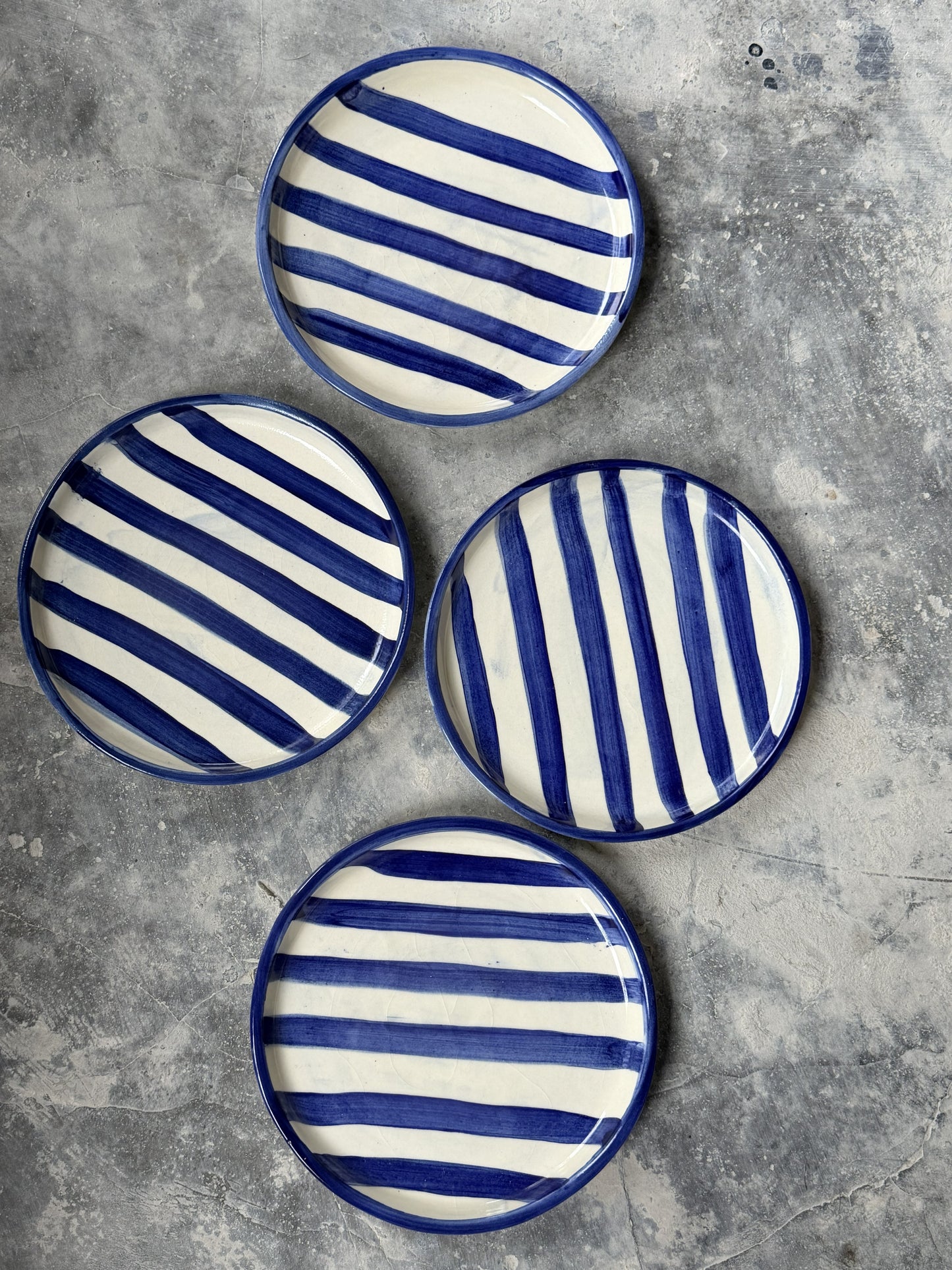 The Blue Stripe Plate